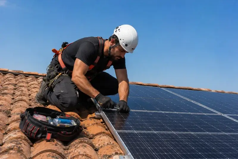 Maintenance et monitoring de panneaux solaires à Chavanoz